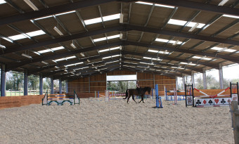 Equestrian indoor school. Equestrian indoor school.