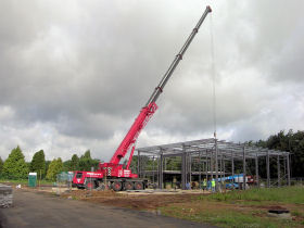 Planning permission and agricultural buildings notification for erection of steel framed buildings.