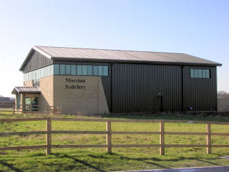 Steel framed industrial building.