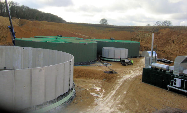 Anaerobic digester. Anaerobic digester.